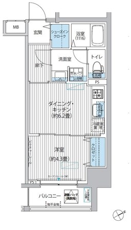 ワイズ柳橋の物件間取画像